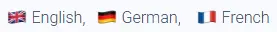 Language flags